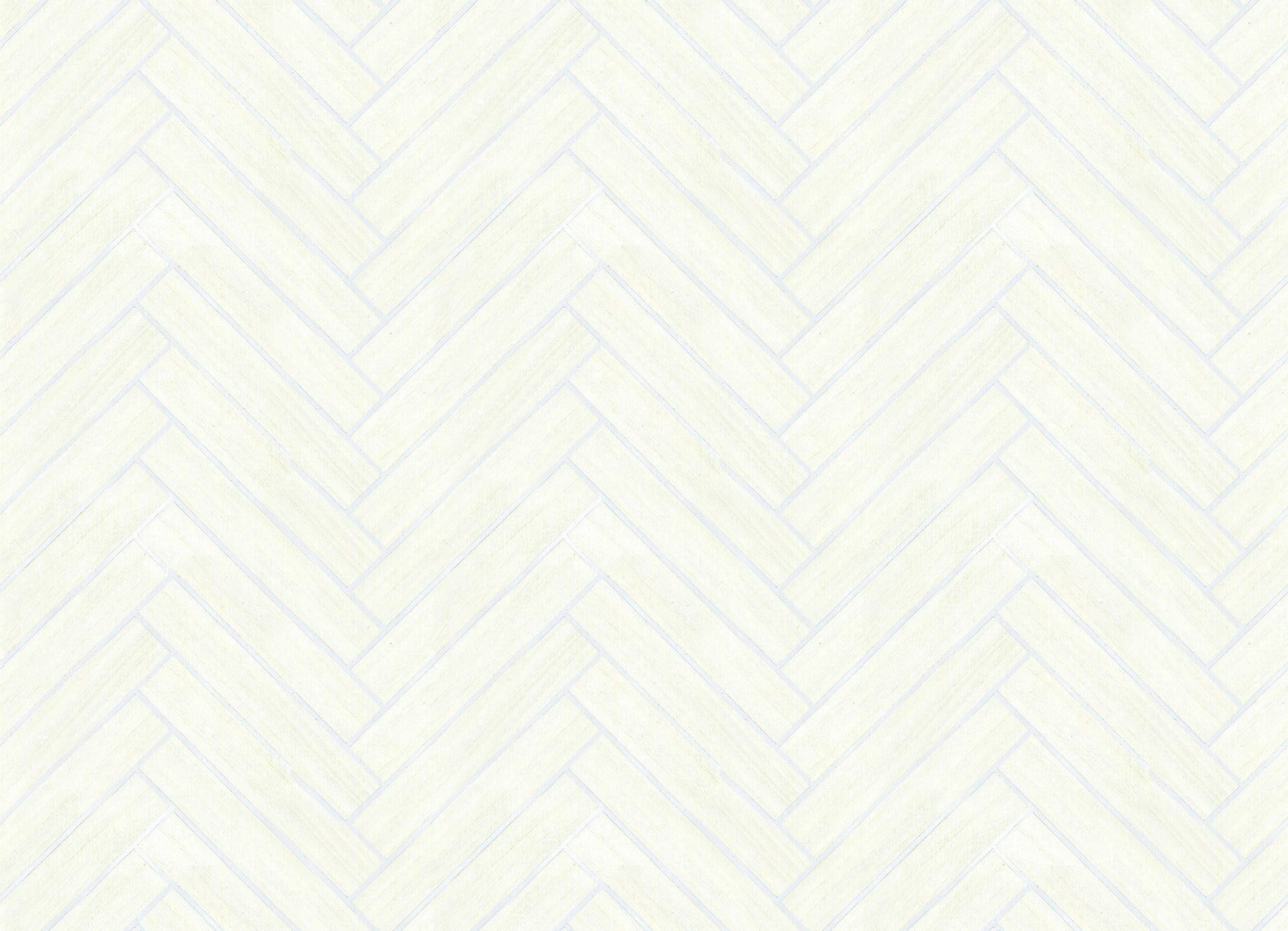 Cream-colored herringbone wood veneer wallpaper with subtle texture.