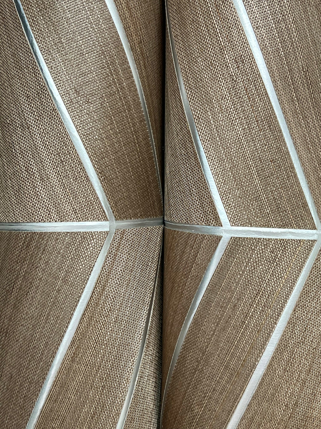 York Wallcoverings Ronald Redding Chevron Abaca Cinnamon Wallpaper Grasscloth Naturals Cinnamon  Wallpaper - YGL7024