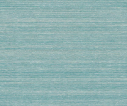 Deep Sea blue grasscloth wallpaper with smooth abaca texture.