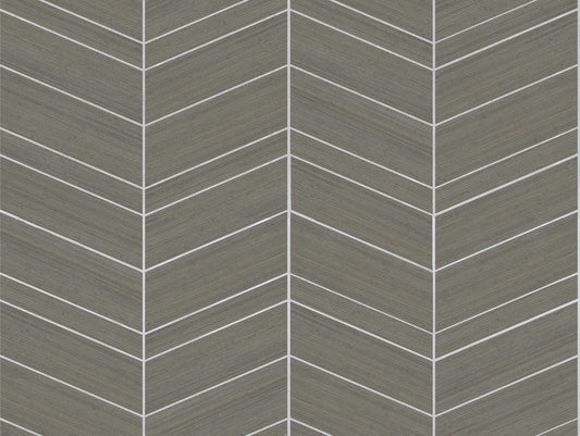 York Wallcoverings Ronald Redding Chevron Abaca Portabella Wallpaper Grasscloth Naturals Portabella  Wallpaper - YGL7035