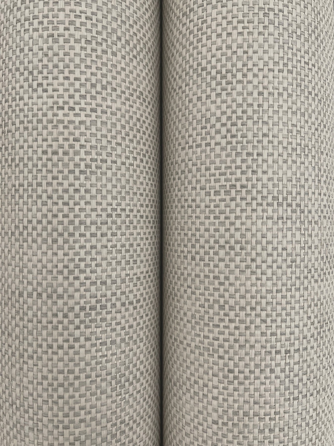 York Wallcoverings Ronald Redding Check Paperweave Ash Wallpaper Paper Weave Naturals Ash  Wallpaper - YGL7040