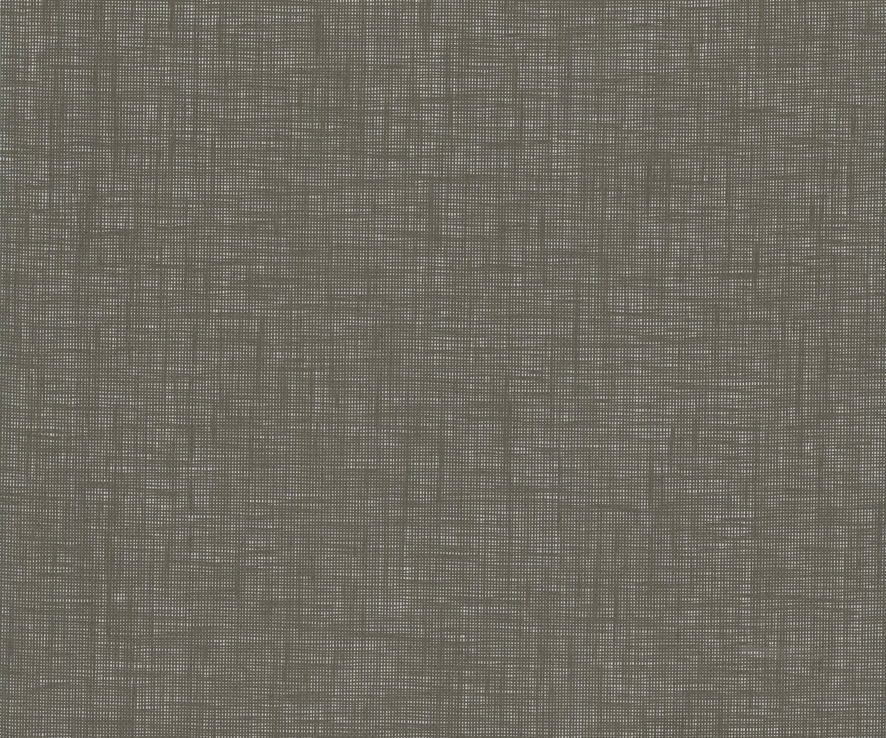 Gray wallpaper with a subtle crosshatch woven texture.