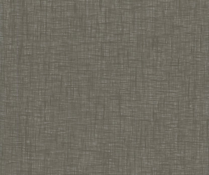Gray wallpaper with a subtle crosshatch woven texture.