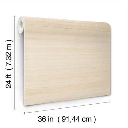York Wallcoverings Ronald Redding Smooth Abaca Sand Dollar Wallpaper Grasscloth Naturals Sand Dollar  Wallpaper - YGL7045