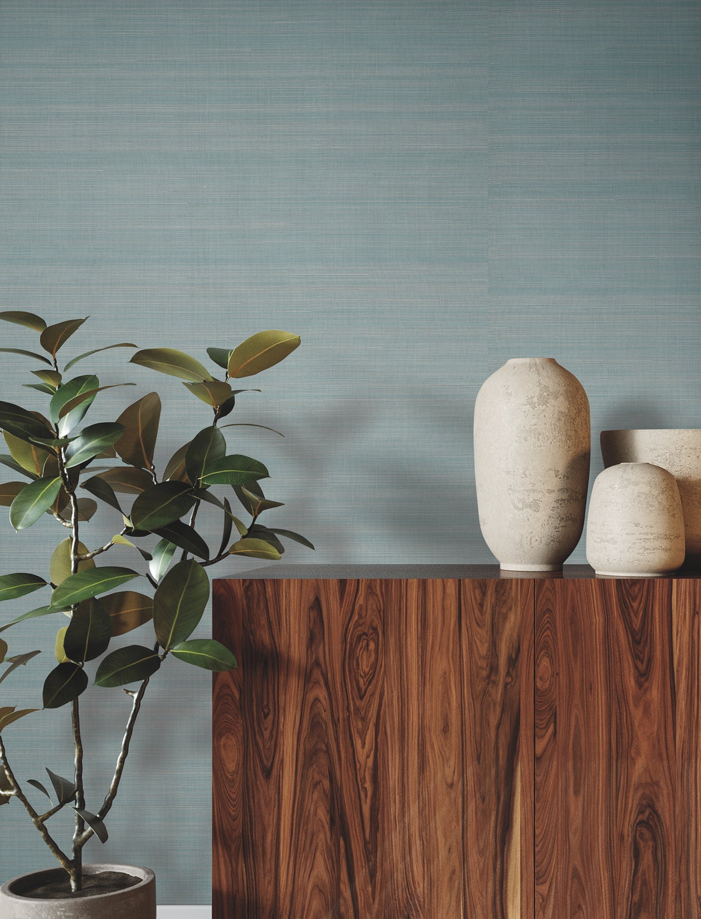 York Wallcoverings Ronald Redding Fine Abaca Ice Blue Wallpaper Grasscloth Naturals Ice Blue  Wallpaper - YGL7061