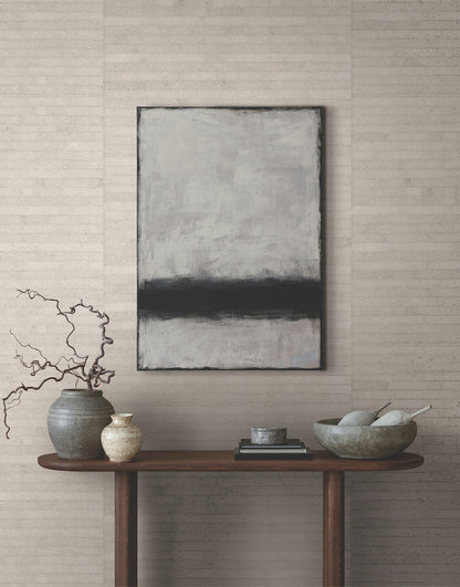 York Wallcoverings Ronald Redding Handcrafted Paper Almond Wallpaper Stripes Eclectic Almond  Wallpaper - YGL7069