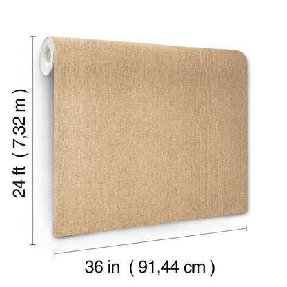 Beige textured upholstery fabric roll over a rectangular wall panel; wall covering, 24 ft x 36 in.