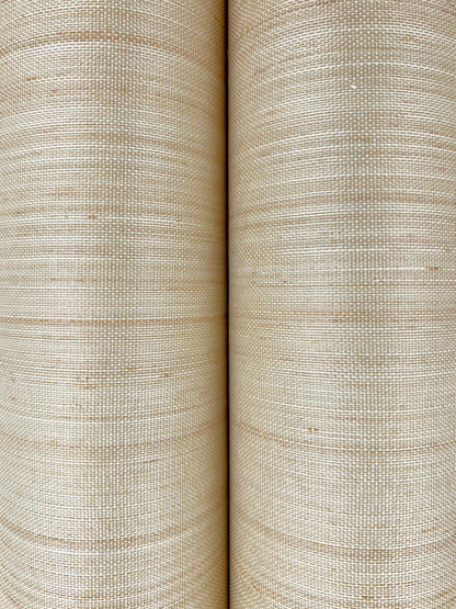 York Wallcoverings Ronald Redding Horizon Abaca Shell Wallpaper Grasscloth Naturals Shell  Wallpaper - YGL7072