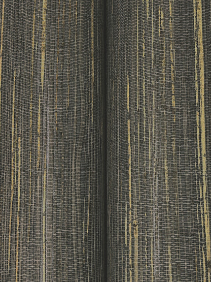 York Wallcoverings Ronald Redding Multicolored Hemp Lead Wallpaper Grasscloth Naturals Lead  Wallpaper - YGL7079