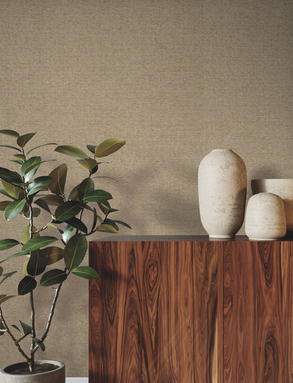 York Wallcoverings Ronald Redding Check Paperweave Brindle Wallpaper Paper Weave Naturals Brindle  Wallpaper - YGL7090