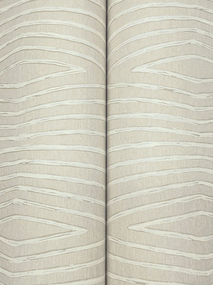 York Wallcoverings Tea Garden II Daystone Taupe Wallpaper Transitional Geometrics Browns   - ZA8015
