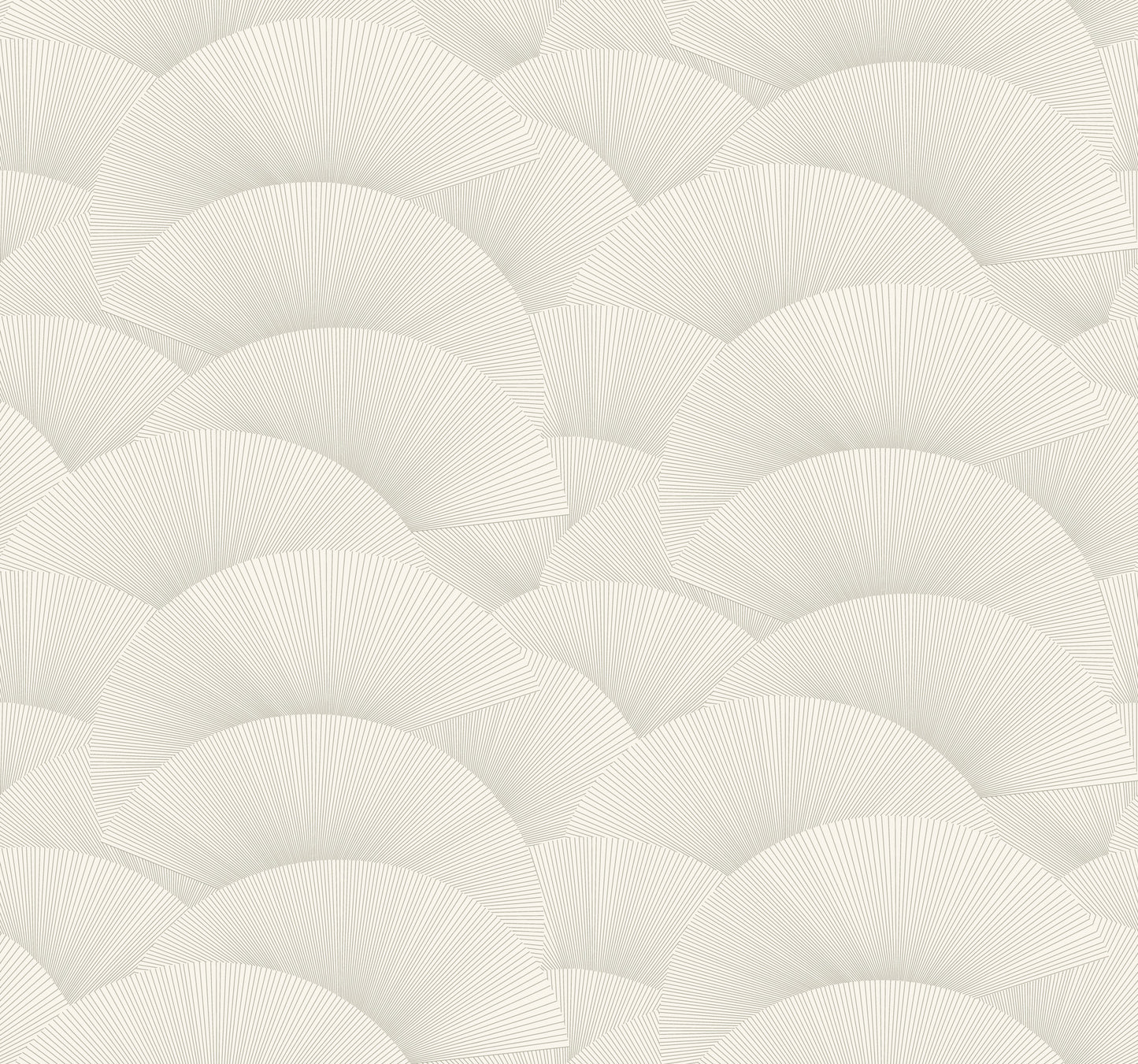 York Wallcoverings Tea Garden II Morning Shell White and Silver Wallpaper Transitional Geometrics Whites and Off-Whites   - ZA8023