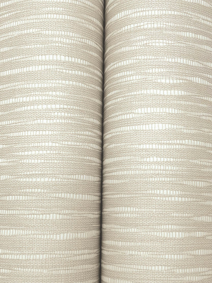 York Wallcoverings Tea Garden II Lotus Weave Beige Wallpaper Eclectic Faux Grasscloth Beiges   - ZA8043