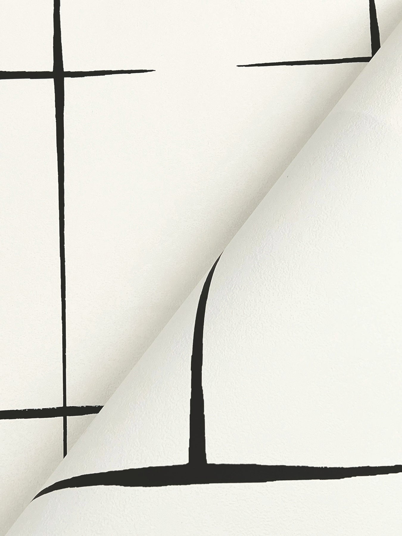 York Wallcoverings Tea Garden II Malia Black and White Wallpaper Modern Geometrics Whites and Off-Whites   - ZA8051