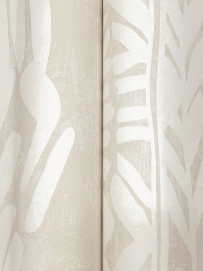 York Wallcoverings Tea Garden II Timira Beige Wallpaper Tropical Botanical Beiges   - ZA8063