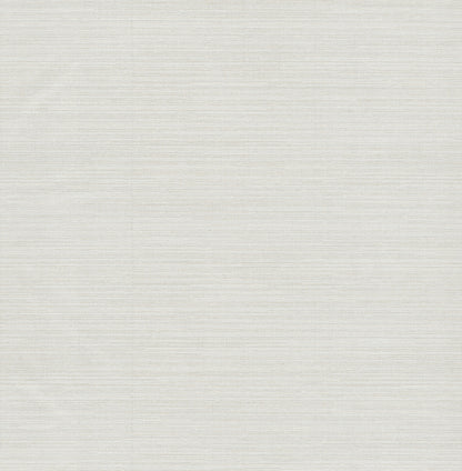 York Wallcoverings Tea Garden II Amyra Silk White Wallpaper Eclectic Weaves Whites and Off-Whites   - ZA8091N