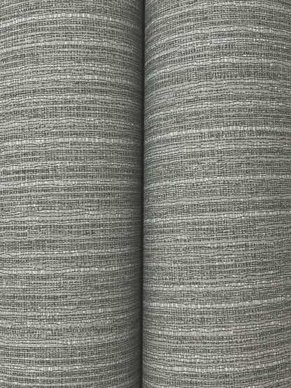 York Wallcoverings Beige and Neutrals Amyra Silk Charcoal Wallpaper Eclectic Weaves Blacks   - ZA8097N
