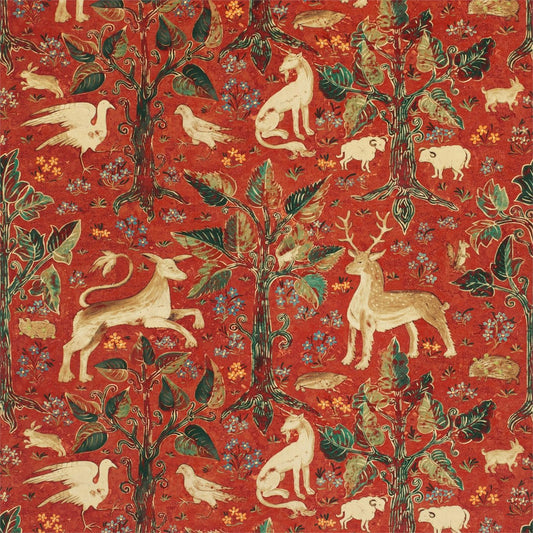 ZOFFANY Arden Velvet Fabric Other Venetian Red Velvet   - ZAMW320478