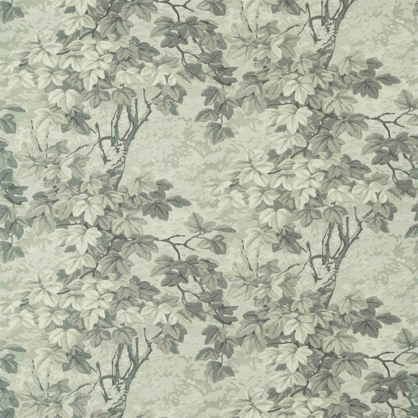 ZOFFANY Richmond Park Linen Fabric Leaves , Trees Midwinter   - ZAQF322703