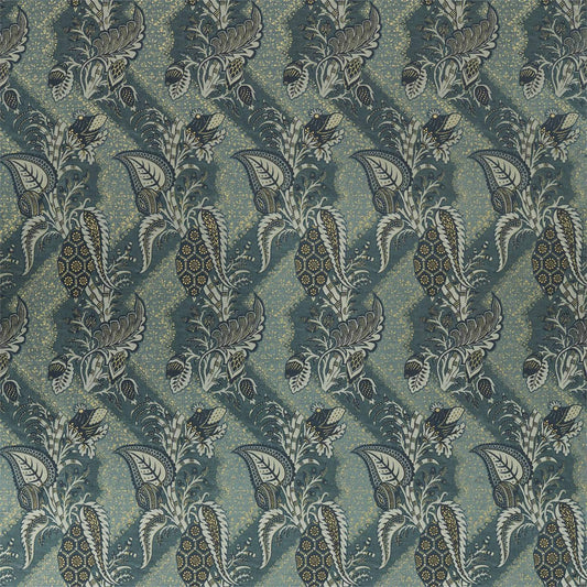ZOFFANY Bizarre Velvet Fabric Leaves , Trees Nocturne   - ZAQF322707