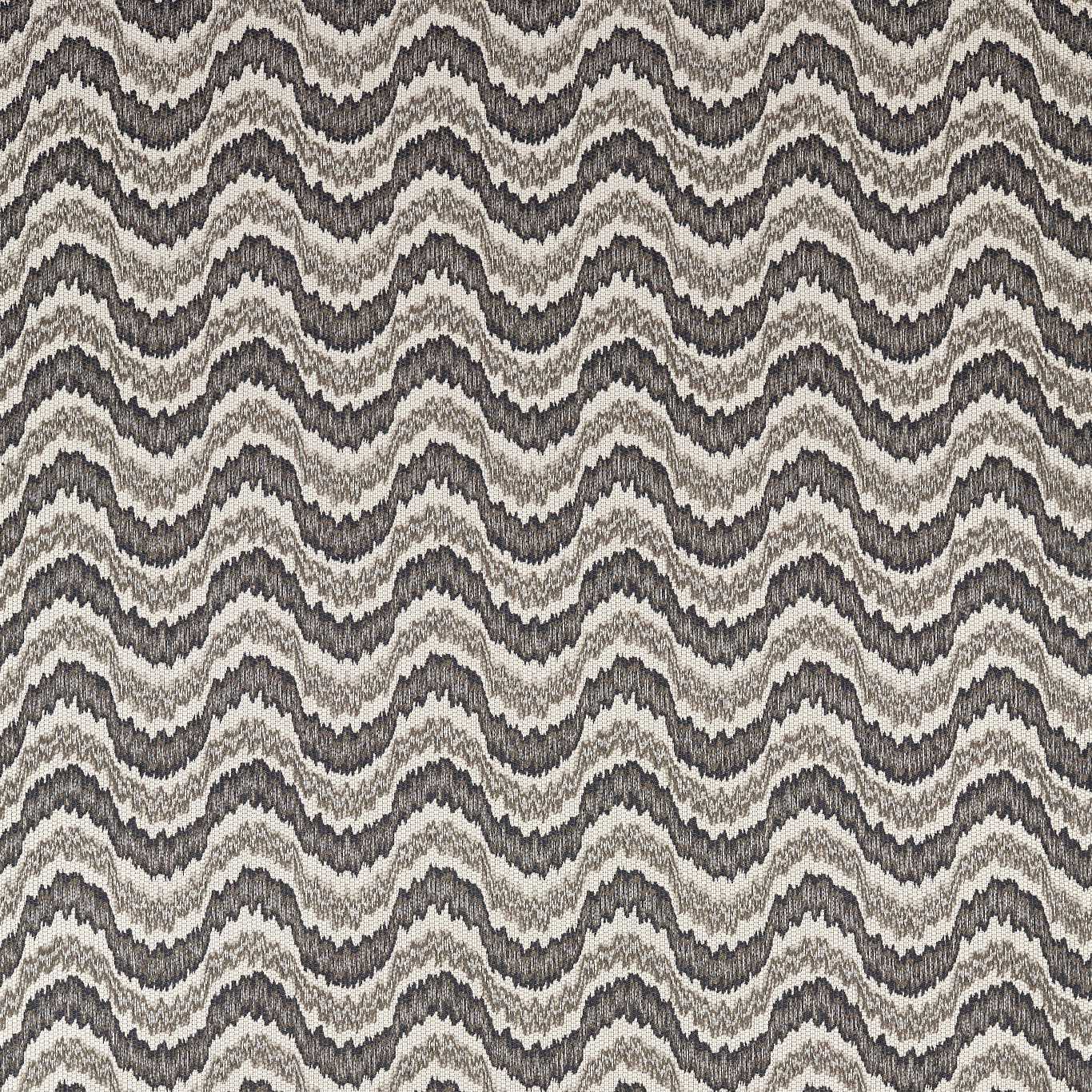 ZOFFANY Dragon Flamestitch Fabric Abstract , Graphic Charcoal   - ZARW333355