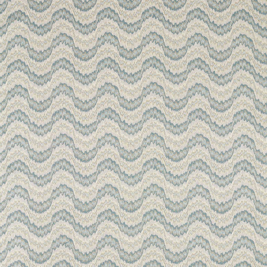 ZOFFANY Dragon Flamestitch Fabric Abstract , Graphic Blue Stone   - ZARW333356