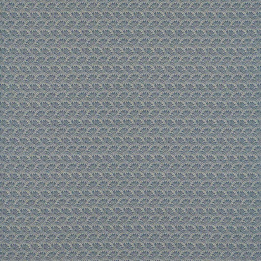 ZOFFANY Tudor Damask Fabric Contemporary, Floral Indigo   - ZARW333368