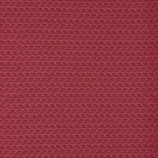 ZOFFANY Tudor Damask Fabric Contemporary, Floral Crimson   - ZARW333371