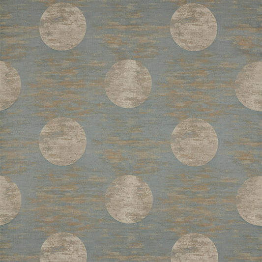 ZOFFANY Moon Silk Fabric Spots Blue Grey   - ZATM332459