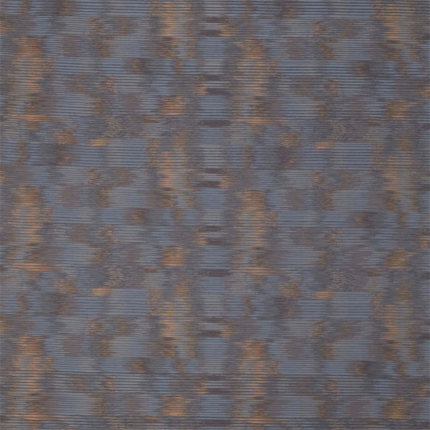 ZOFFANY Neve Fabric Abstract , Graphic Blue Umber   - ZBOL332778