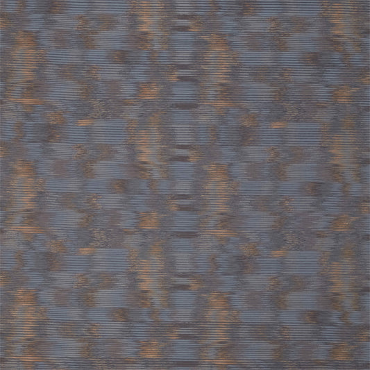 ZOFFANY Neve Fabric Abstract , Graphic Blue Umber   - ZBOL332778