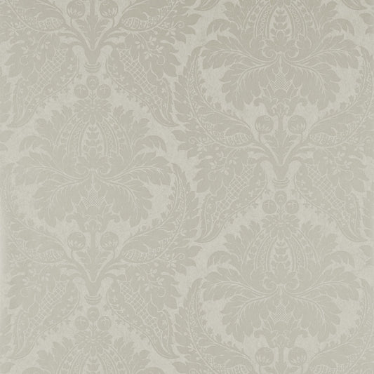 ZOFFANY Malmaison Damask Wallpaper Damasks Chalk  Rotary Printed Wallpaper - ZCON311994