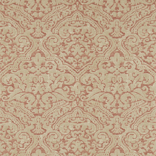 ZOFFANY Renaissance Damask Wallpaper Damasks Russet  Gravure Printed Wallpaper - ZCON312026