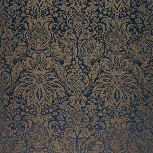 ZOFFANY Mitford Weave Fabric Contemporary, Floral Prussian Copper   - ZDAF333100