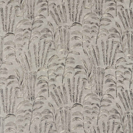 ZOFFANY Highclere Fabric Leaves , Trees Empire Grey   - ZDAR322659