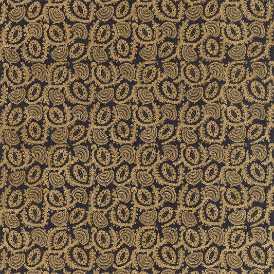 ZOFFANY Suzani Embroidery Fabric Other Antique Gold,Vine Black   - ZDAR332979