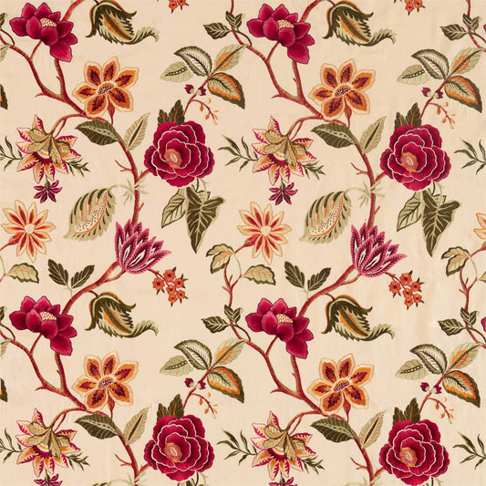 ZOFFANY Anjolie de Novo Fabric Classic Floral Russet   - ZDAR332981