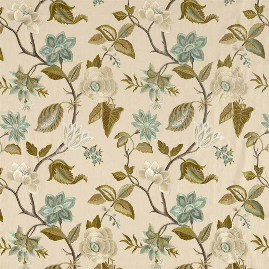 ZOFFANY Anjolie de Novo Fabric Classic Floral La Seine,Mousseux   - ZDAR332983