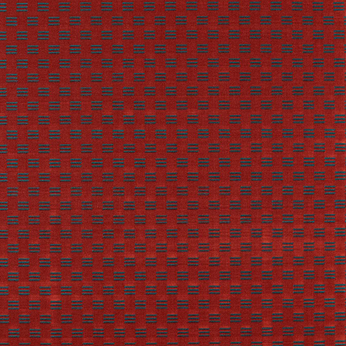 ZOFFANY Mustak Fabric Geometric Cochineal   - ZDEV333318