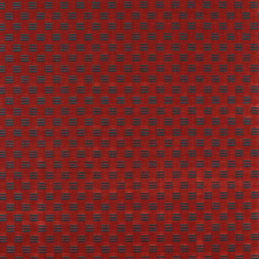 ZOFFANY Mustak Fabric Geometric Cochineal   - ZDEV333318