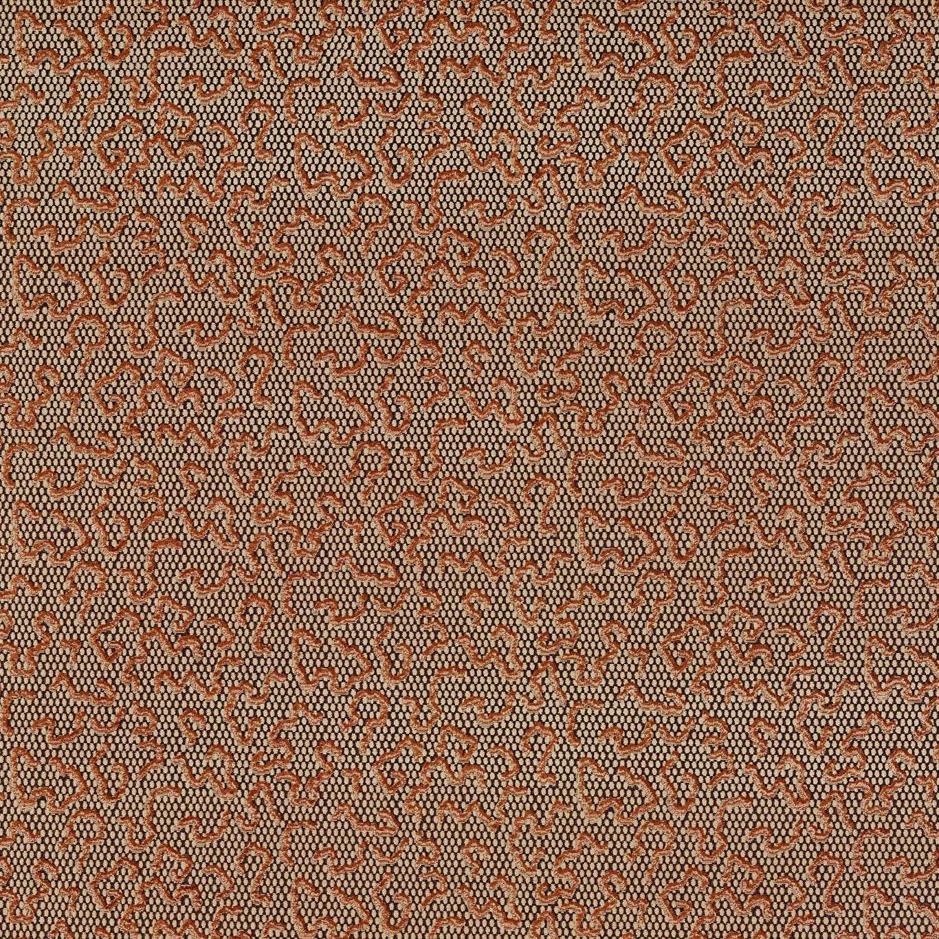 ZOFFANY Domino Velvet  Fabric Abstract , Graphic Amber   - ZDMV333517
