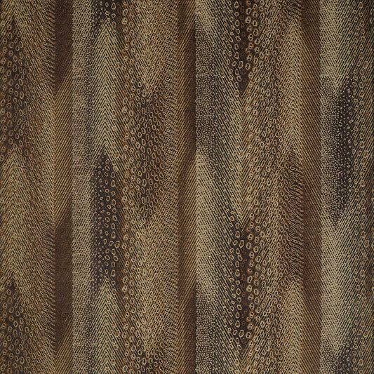 ZOFFANY Nyala Fabric Abstract , Graphic Vine Black,Gold   - ZDMV333521