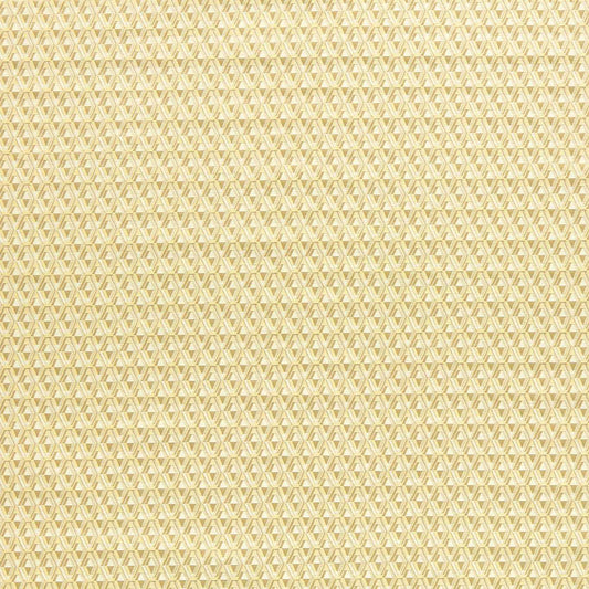 ZOFFANY Domino Diamond Fabric Geometric Silk Yellow   - ZDOM333321