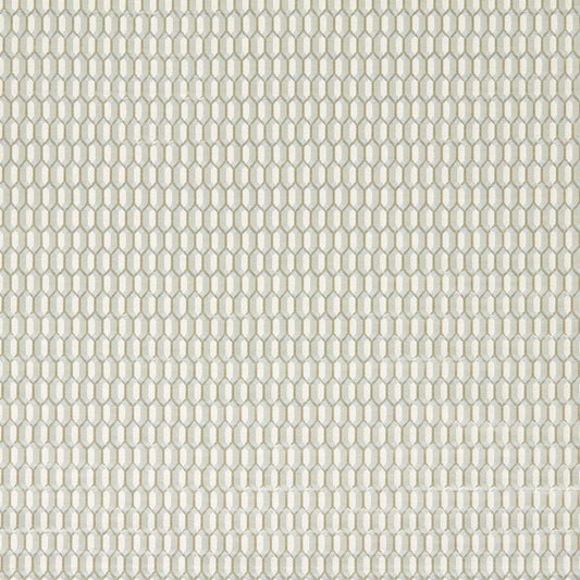 ZOFFANY Domino Trellis Fabric Geometric Quartz Grey   - ZDOM333335