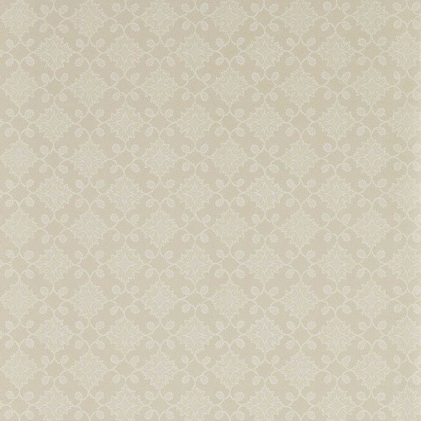 ZOFFANY Floral Tracery Wallpaper Geometric Harbour Grey  Flexo-Printed Wallpaper - ZEND313086