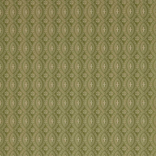 ZOFFANY Semper Wallpaper Geometric Evergreen  Rotary Printed Wallpaper - ZEND313097