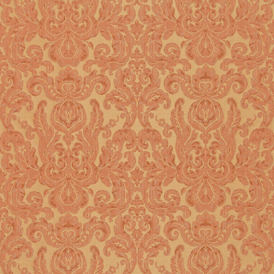 ZOFFANY Brocatello Fabric Damasks Terracotta   - ZGRD85006