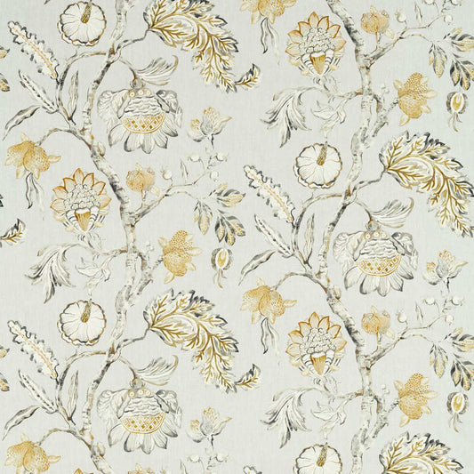 ZOFFANY Copes Trail Fabric Leaves , Trees Quartz Grey   - ZHIF322711