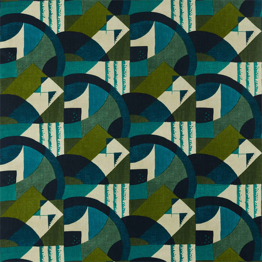ZOFFANY Abstract 1928 Fabric Abstract , Graphic Serpentine   - ZICO322671