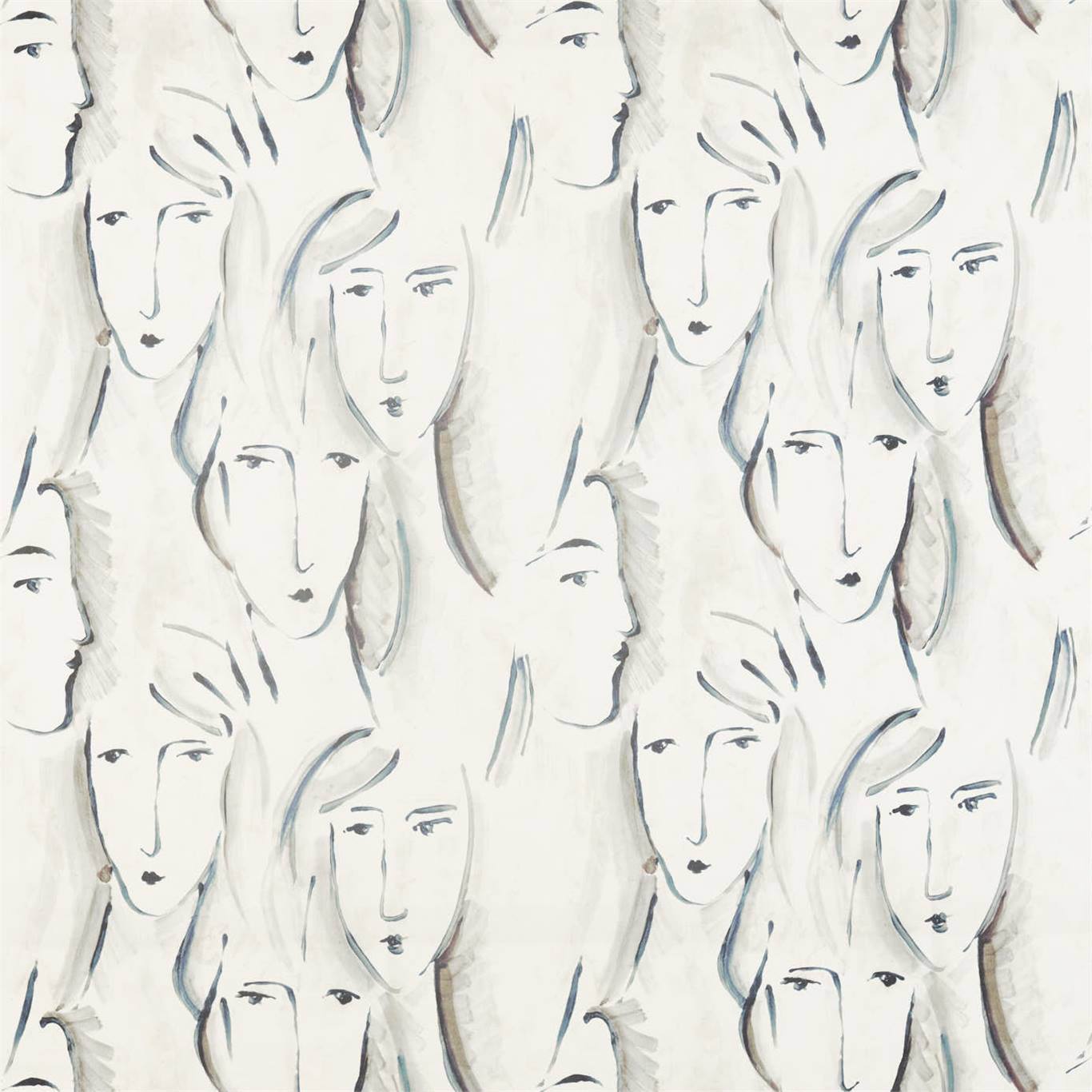 ZOFFANY Les Dames  Fabric Other Charcoal   - ZICO322676